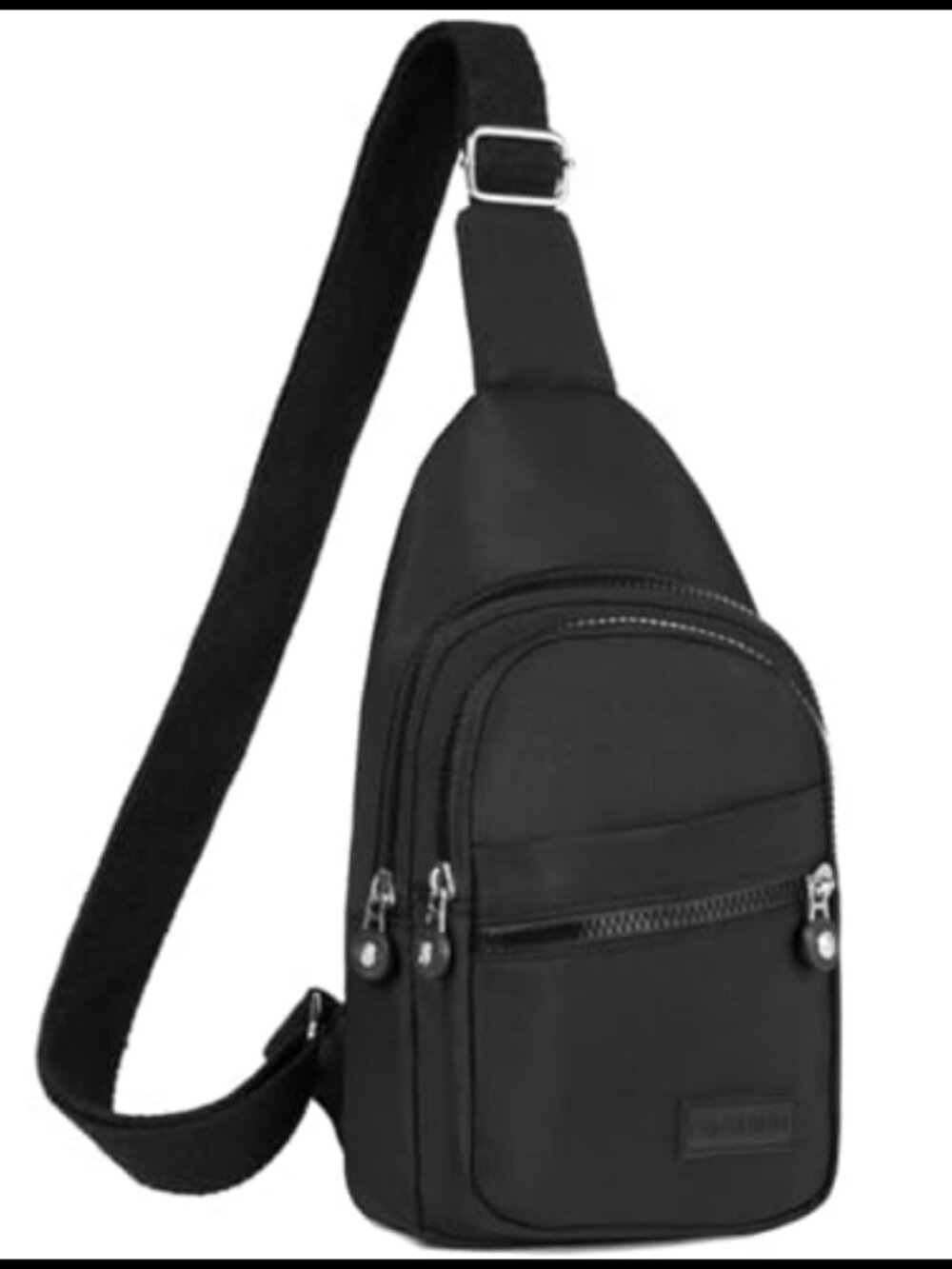 Polyester Sling Crossbody Bag Water Resistant Adjustable Strap Travel Hiking